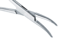 Mosquito forceps, curved