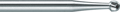 Foret en métal dur, denture de forêt droite, forme : sphérique (ronde), ø 2,3 mm