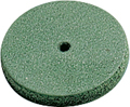 Rubber polisher, green, ø 22 mm, Form: disc