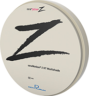 ceraMotion® Z blank HT Multishade, A1 / 25 mm