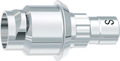 tioLogic® ST CAD/CAM titanium base S, GH 0.5 mm, incl. AnoTite screw