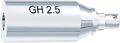 tioLogic® ST titanium abutment M, GH 2.5 mm, cylindrical, incl. AnoTite screw