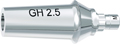 tioLogic® ST titanium abutment M, GH 2.5 mm, anatomical, incl. AnoTite screw