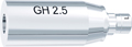 tioLogic® ST titanium abutment L, GH 2.5 mm, cylindrical, incl. AnoTite screw