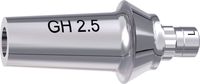 tioLogic® ST titanium abutment L, GH 2.5 mm, anatomical, incl. AnoTite screw