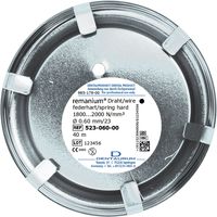 remanium® laboratory coil, round 0.60 mm / 23, spring hard