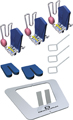 Flexible forward thrust double plate system acc. to Schaneng, set