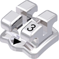 discovery®, Metallbracket, Zahn 33, 0° Torque, 0° Angulation, Standard Edgewise 18