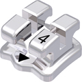 discovery®, Metallbracket, Zahn 34, 0° Torque, 0° Angulation, Standard Edgewise 18