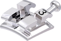 equilibrium® mini, Metallbracket mit Häkchen, Zahn 23, -2° Torque, +13° Angulation, Roth 18