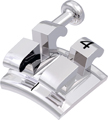 equilibrium® mini, Metallbracket mit Häkchen, Zahn 24, -7° Torque, 0° Angulation, Roth 18