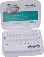 discovery® pearl, ceramic brackets, hook on cuspid, 1 case, tooth 13-11 / 21-23, McLaughlin-Bennett-Trevisi** 18, without positioning guide