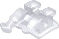 discovery® pearl, bracket en céramique avec crochet, dent 43, torque -11°, angulation +7°, Roth 18