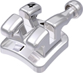 discovery® smart, Metallbracket mit Häkchen, Zahn 14, -7° Torque, 0° Angulation, Roth 18