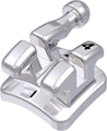 discovery® smart, Metallbracket mit Häkchen, Zahn 24, -7° Torque, 0° Angulation, Roth 18