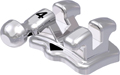 discovery® smart, Metallbracket mit Häkchen, Zahn 44, -17° Torque, 0° Angulation, Roth 18