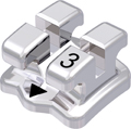 discovery®, Metallbracket, Zahn 33, 0° Torque, 0° Angulation, Standard Edgewise 22