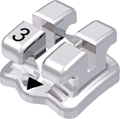 discovery®, Metallbracket, Zahn 43, 0° Torque, 0° Angulation, Standard Edgewise 22