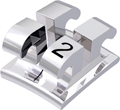 equilibrium® 2, metal bracket, tooth 32, 0° torque, 0° angulation, Standard Edgewise 22