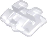 discovery® pearl, bracket en céramique, dent 45, torque -22°, angulation 0°, Roth 22