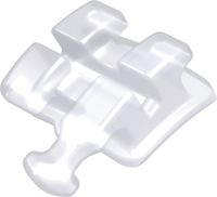 discovery® pearl, bracket en céramique avec crochet, dent 34, torque -22°, angulation 0°, Roth 22