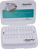 discovery® pearl, brackets en céramique, crochet sur 3èmes, 4èmes et 5èmes, 1 cas, dent 15-11 / 21-25, McLaughlin-Bennett-Trevisi** 22, sans positionneur
