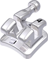 discovery® smart, Metallbracket mit Häkchen, Zahn 24, -7° Torque, 0° Angulation, Roth 22