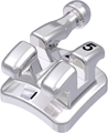 discovery® smart, Metallbracket mit Häkchen, Zahn 25, -7° Torque, 0° Angulation, Roth 22