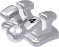 discovery® smart, Metallbracket mit Häkchen, Zahn 34, -17° Torque, 0° Angulation, Roth 22