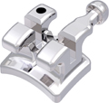 discovery®, Metallbracket mit Häkchen, Zahn 15-14, -7° Torque, 0° Angulation, Roth 22