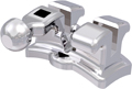 discovery®, Metallbracket mit Häkchen, Zahn 44, -17° Torque, 0° Angulation, Roth 22