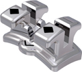 topic, nickle-free metal bracket, tooth 45 / 35, -22° torque, 0° angulation, Roth 18