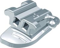 Ortho-Cast M-Series, konvertierbares Bukkalröhrchen, doppelvierkant, Zahn 26-27, -14° Torque, +14° Offset, Roth 18