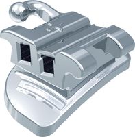 Ortho-Cast M-Series, konvertierbares Bukkalröhrchen, doppelvierkant, Zahn 17-16, -14° Torque, +14° Offset, Roth 22